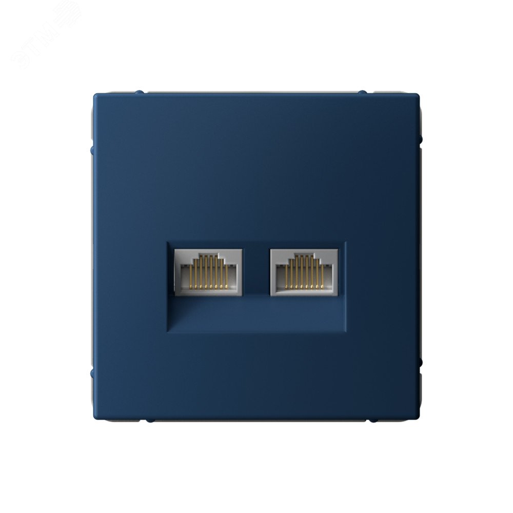 Изображение товара ARTGALLERY Розетка двойная компьютерная RJ45 6А аквамарин Systeme Electric