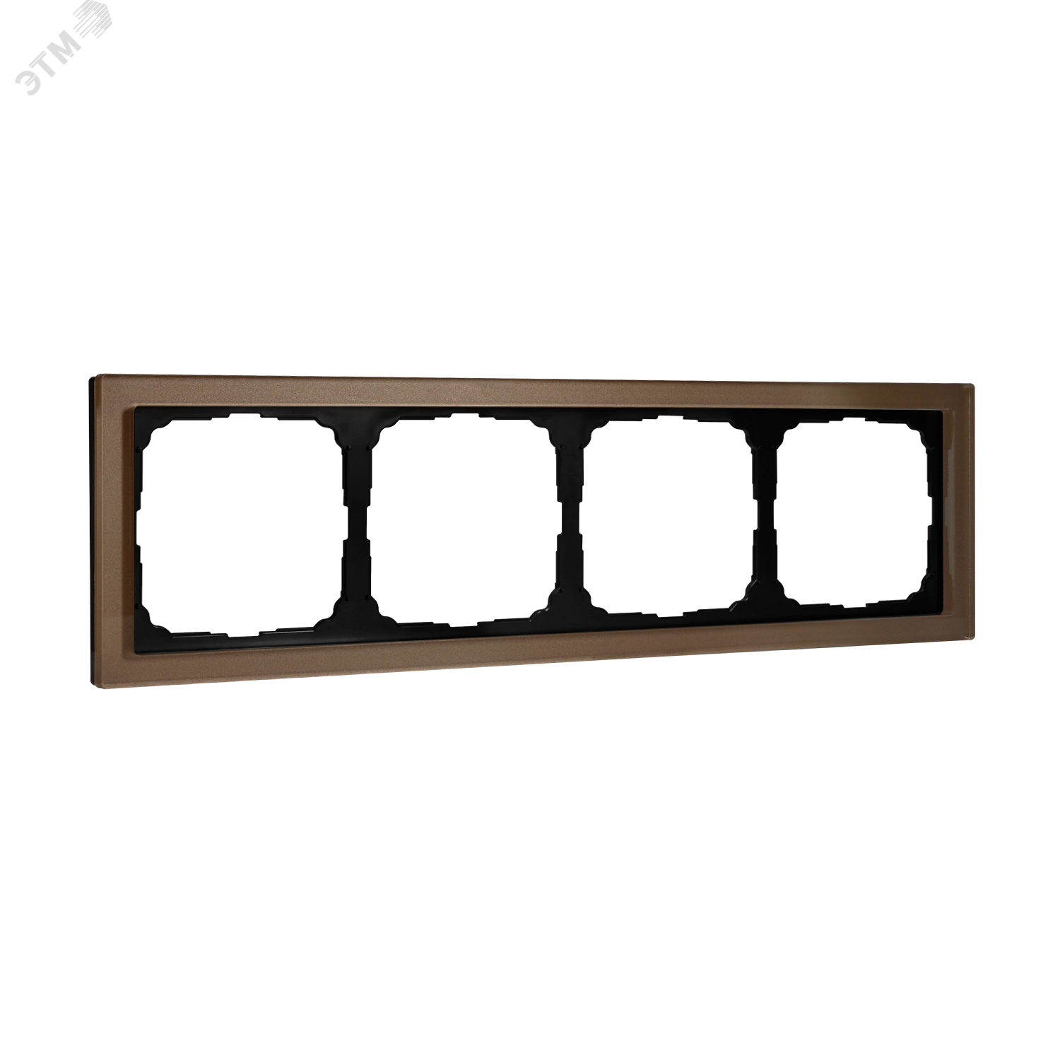 Изображение товара Рамка для фотографий Systeme Electric ArtGallery Pure 4 поста органическое стекло шампань