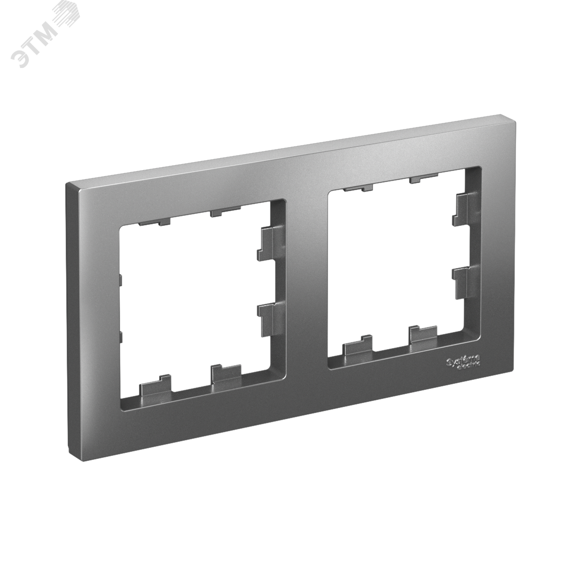 Изображение товара Рамка двухпостовая ATLASDESIGN из стали для электроустановочных изделий