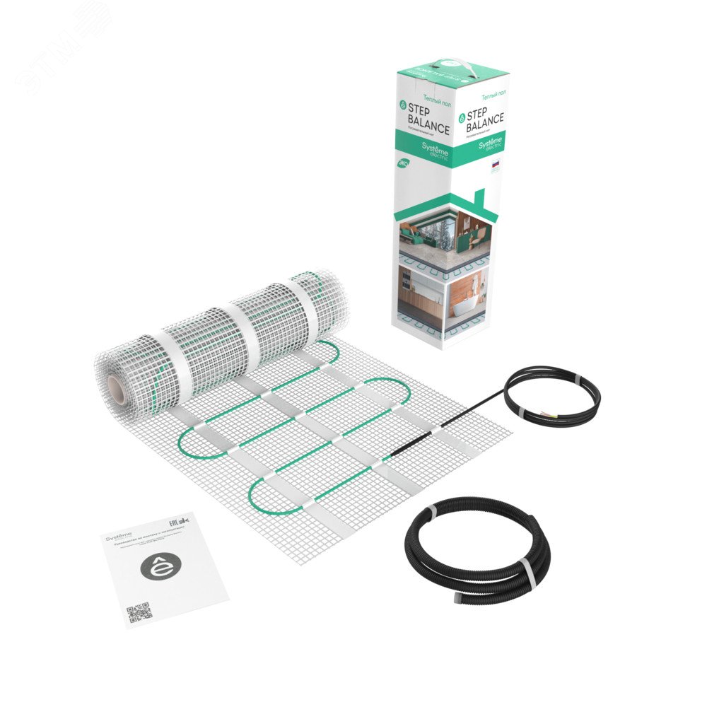 Изображение товара Теплый пол мат нагревательный STEP BALANCE SBM150020 2 м2 150 Вт/м2