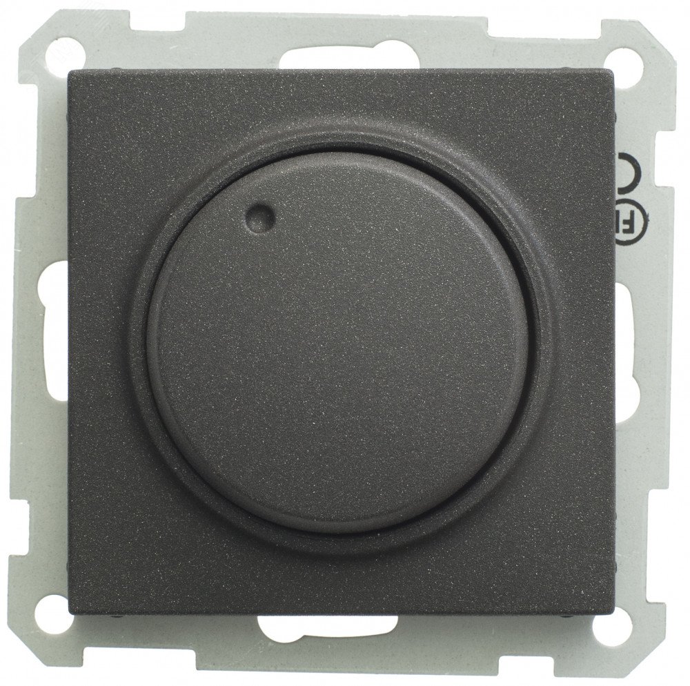 W59 Светорегулятор скрытый без рамки 300ВТ черный бархат SR-5S0-6-86 Systeme Electric - превью 2