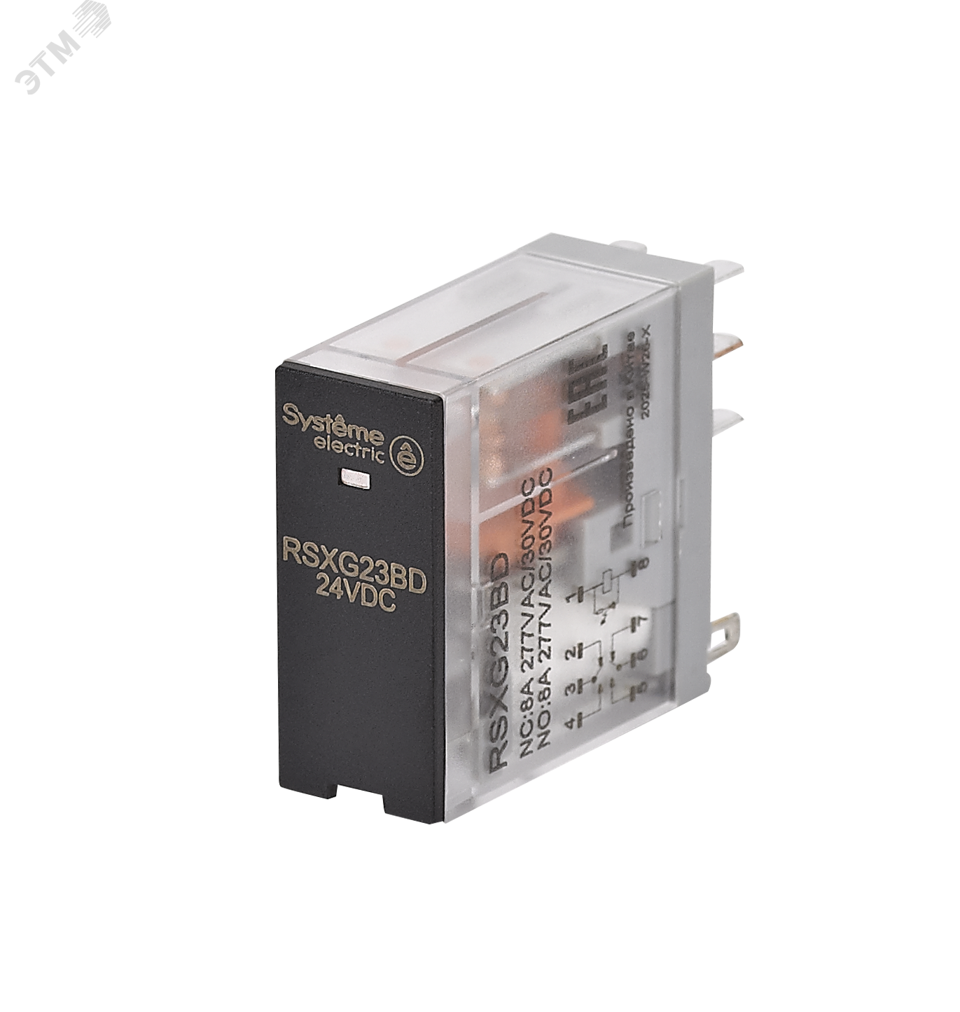 Изображение товара Реле промежуточное 8A 2CO 24VDC LED SystemeSig EMR