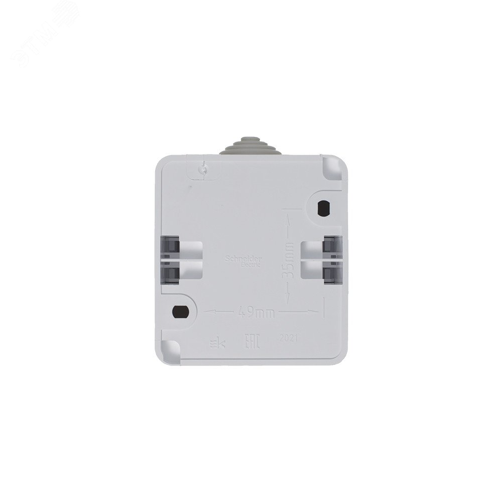 ЭТЮД Выключатель одноклавишный наружный с подсветкой IP44 белый BA10-045B Systeme Electric - превью 5