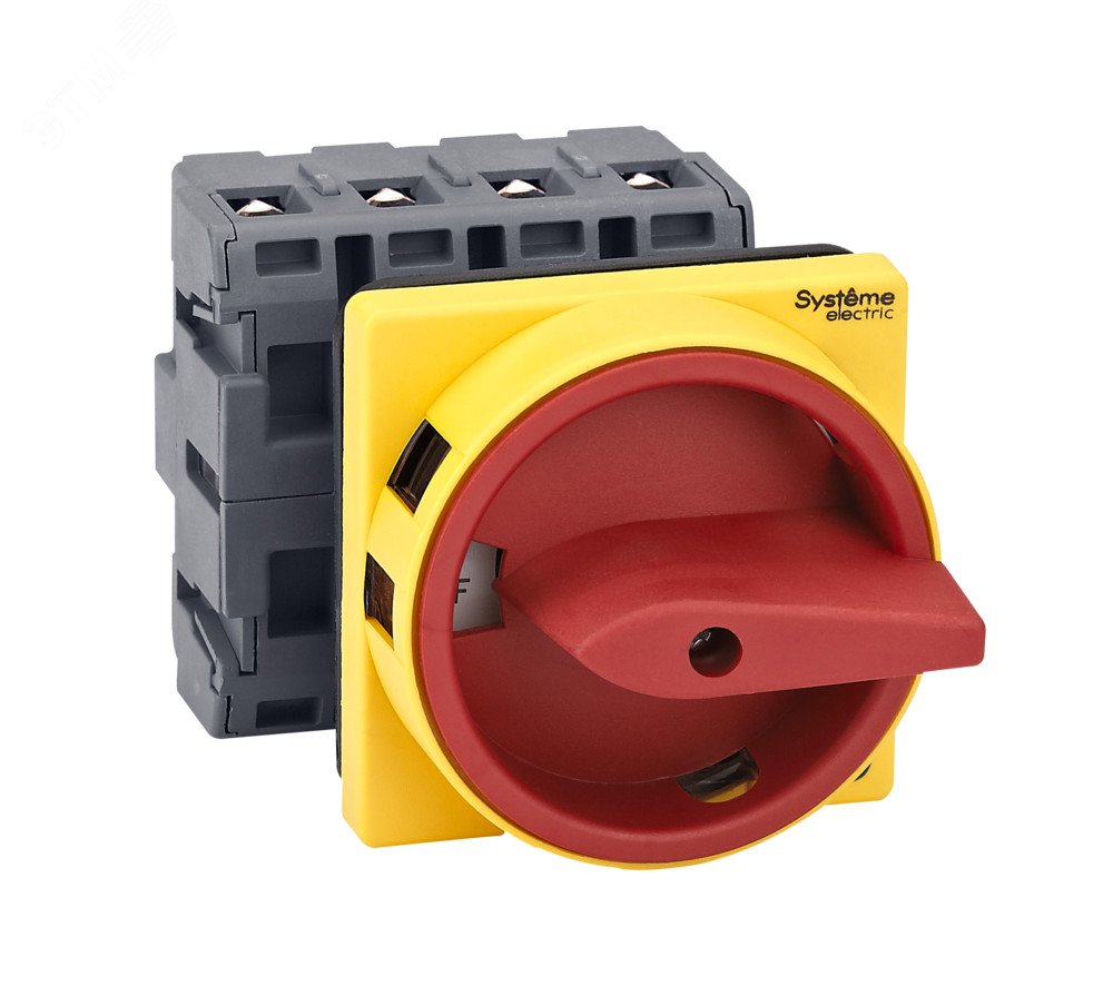 Изображение товара Выключатель-разъединитель MSD 4P 40A IP20 с красной рукояткой