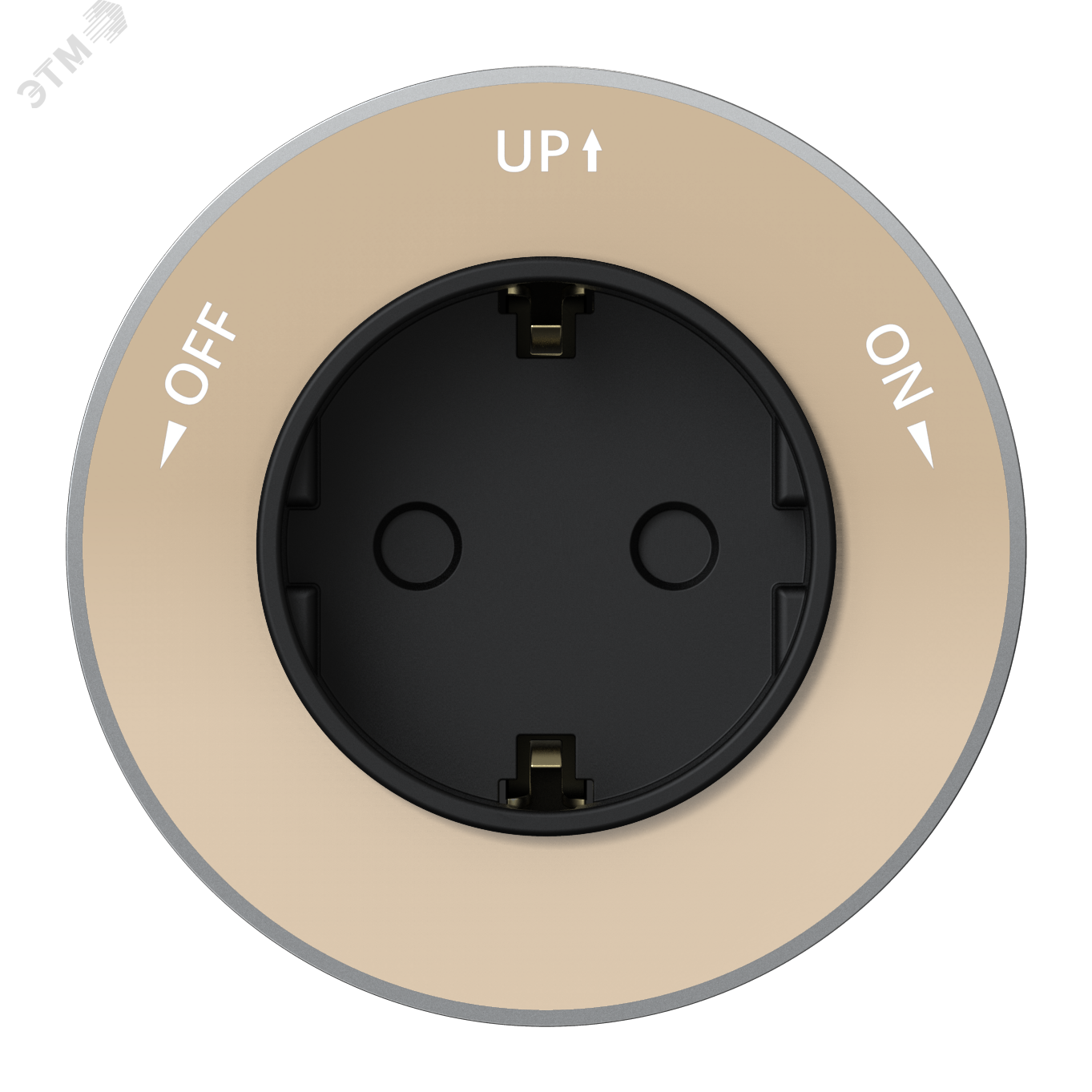 Изображение товара MultiTrack Розетка 2К+З круглая 16А/250В Песочный
