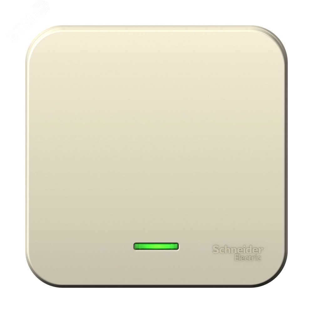 Изображение товара Выключатель BLANCA одноклавишный наружный молочный с подсветкой 6А 250В