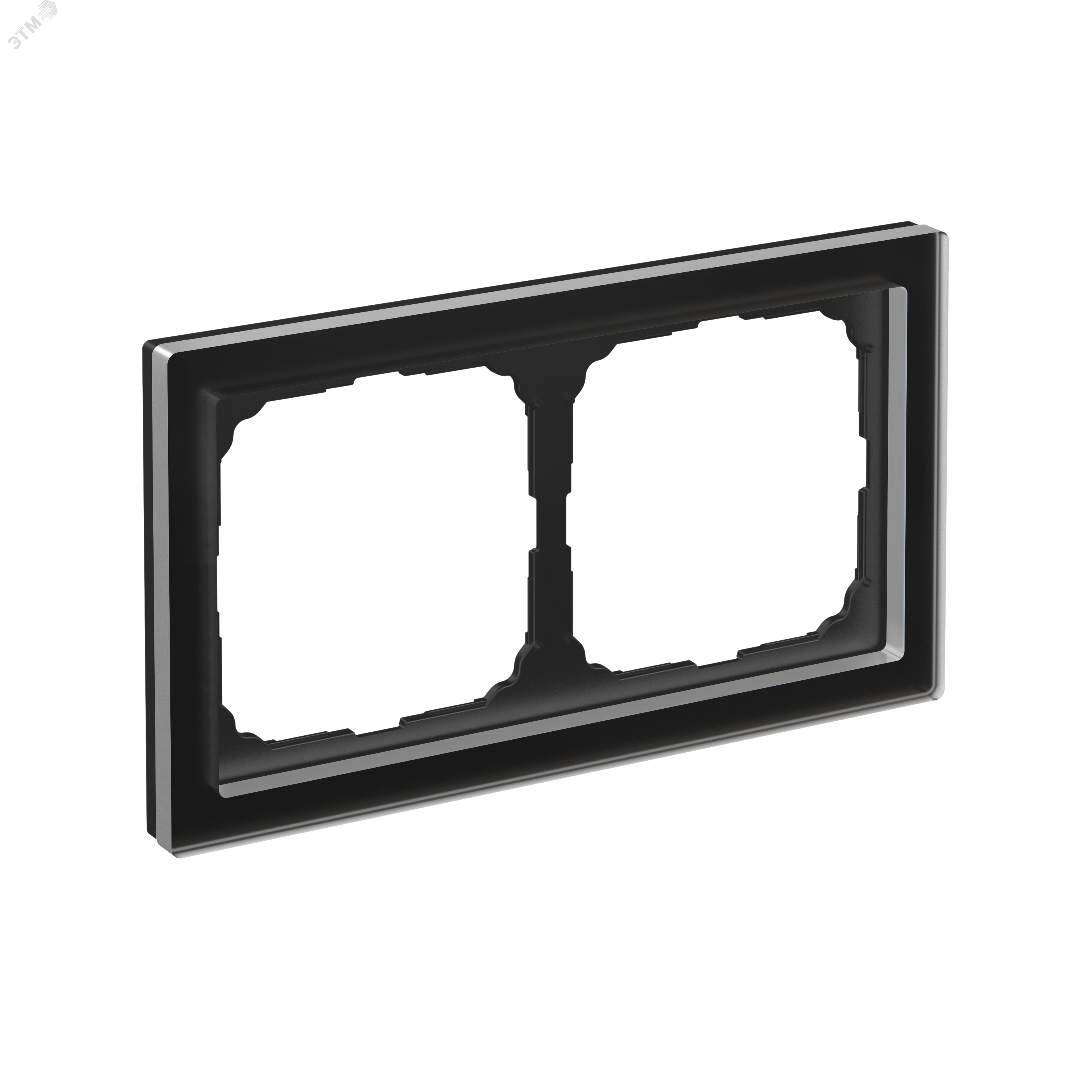 Изображение товара 2-постовая рамка из органического стекла черная ArtGallery Pure