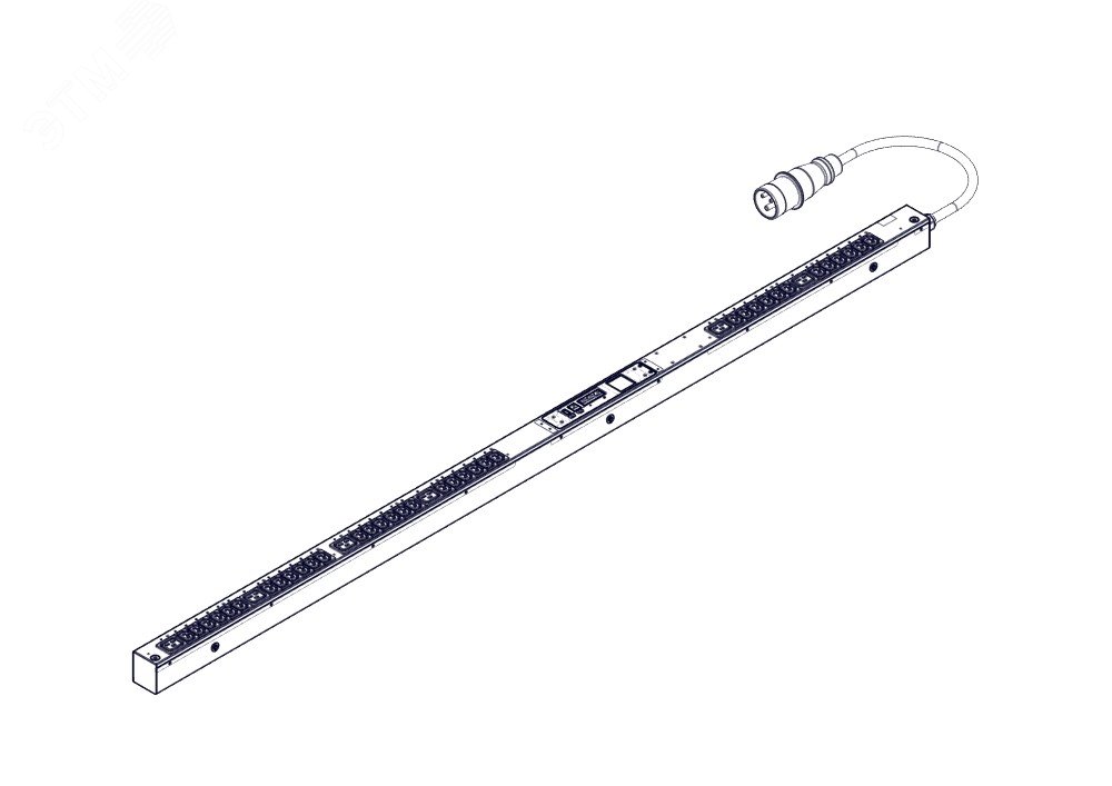 Блок распределения питания Uniprom. управляемый. 0U. 400В. 3Ф. 16A ...