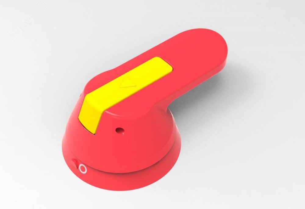 Изображение товара Выносная короткая красно-жёлтая поворотная рукоятка для разъединителей SystemePact SP SD 160-250 А