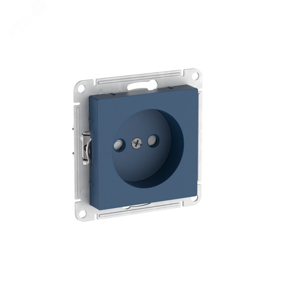 Изображение товара Розетка ATLASDESIGN 16A без заземления с шторками аквамарин