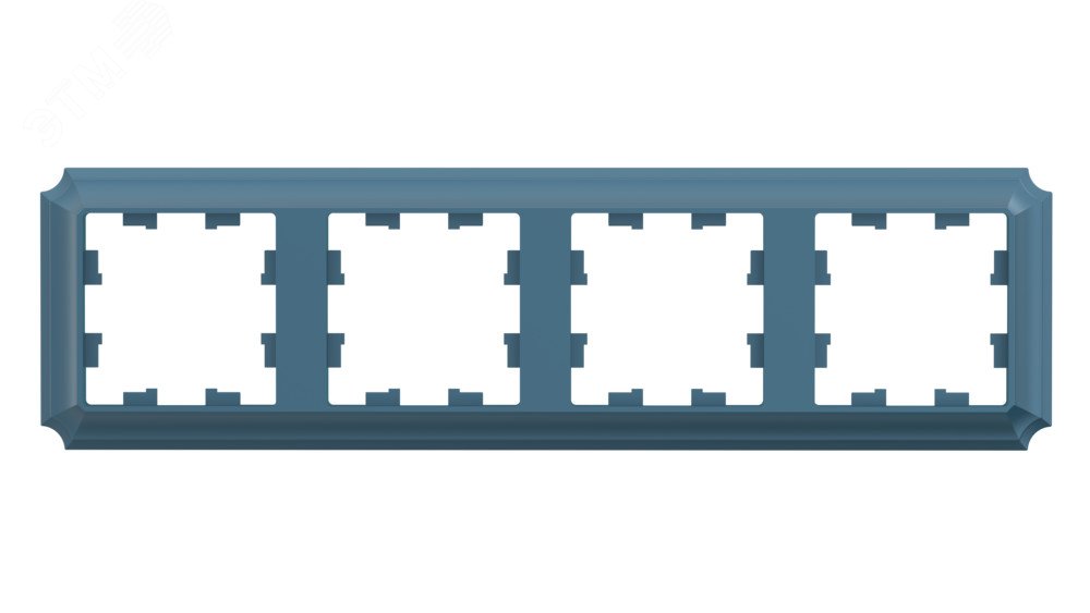 Изображение товара Рамка 4-постовая AtlasDesign Antique изумруд для выключателей и розеток