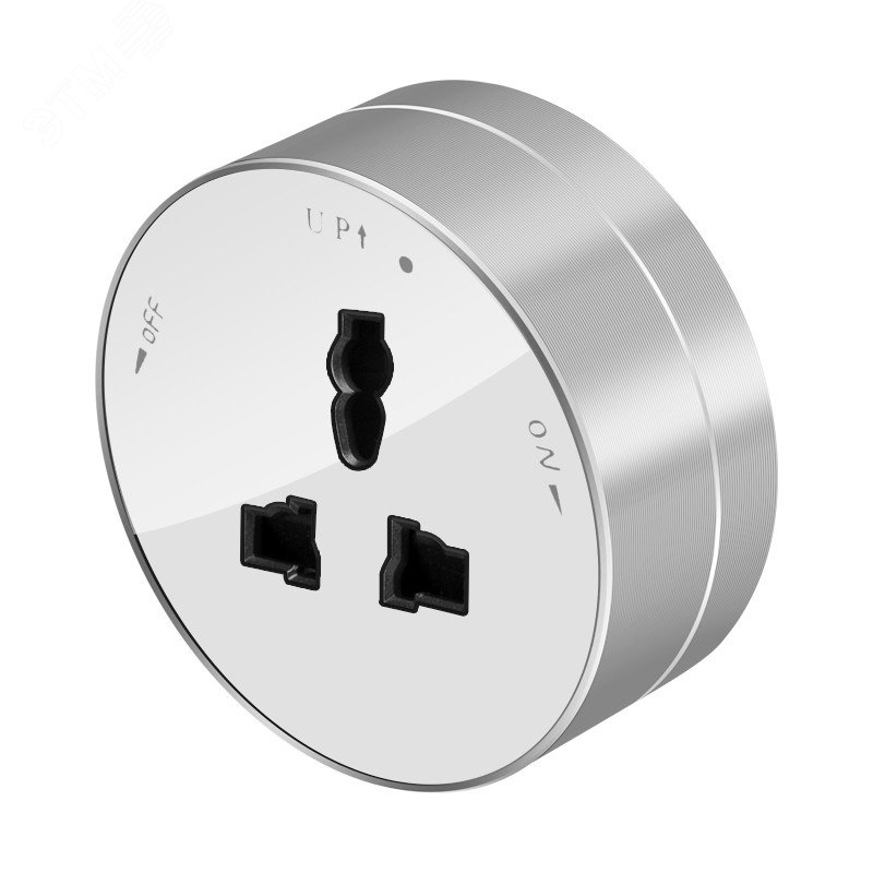 Изображение товара MultiTrack Розетка универс. круглая 13А/250В Белый (шт)