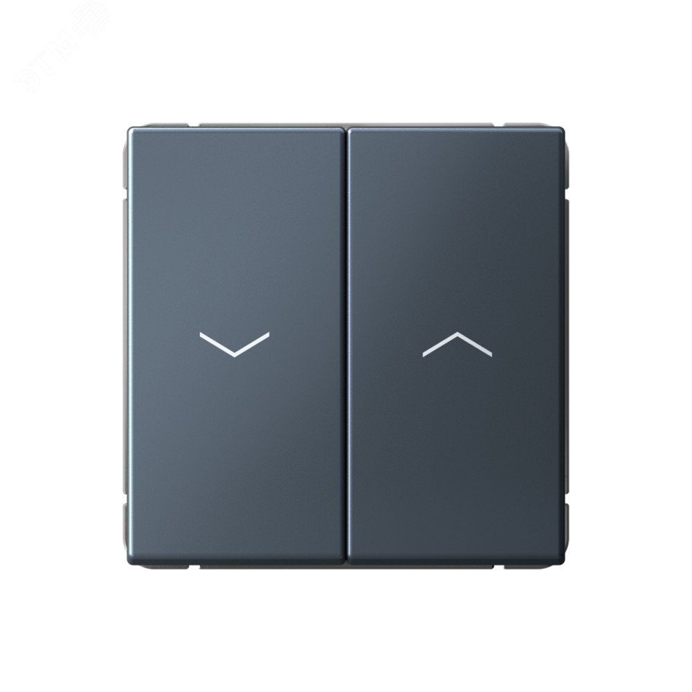 Изображение товара ARTGALLERY 2-клавишный выключатель для жалюзи Systeme Electric грифель