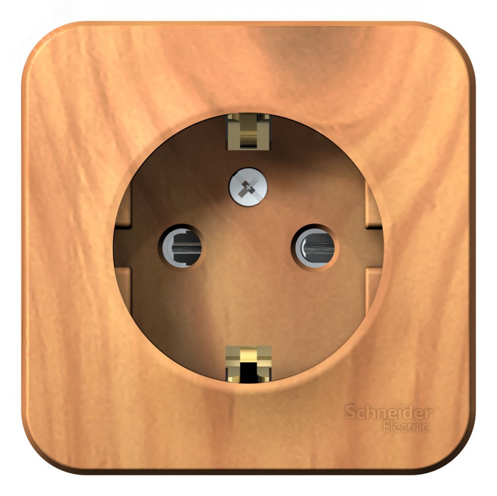 Изображение товара Розетка наружная с заземлением Blanca Systeme Electric 16А 250В Ясень