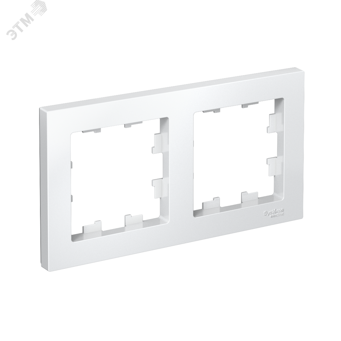 Изображение товара Двухпостовая рамка ATLASDESIGN белая от Systeme Electric