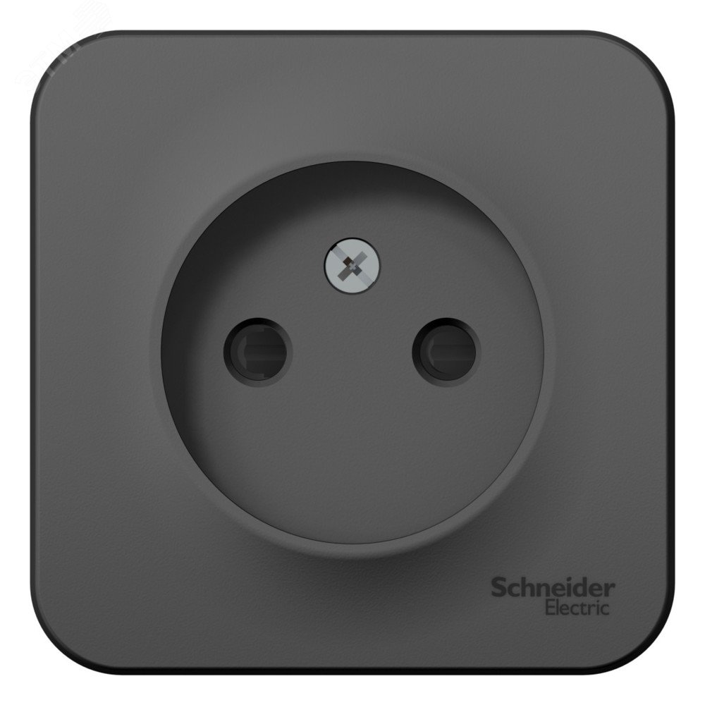 Изображение товара Розетка Sistema Electric Blanca наружная без заземления со шторками 16А антрацит