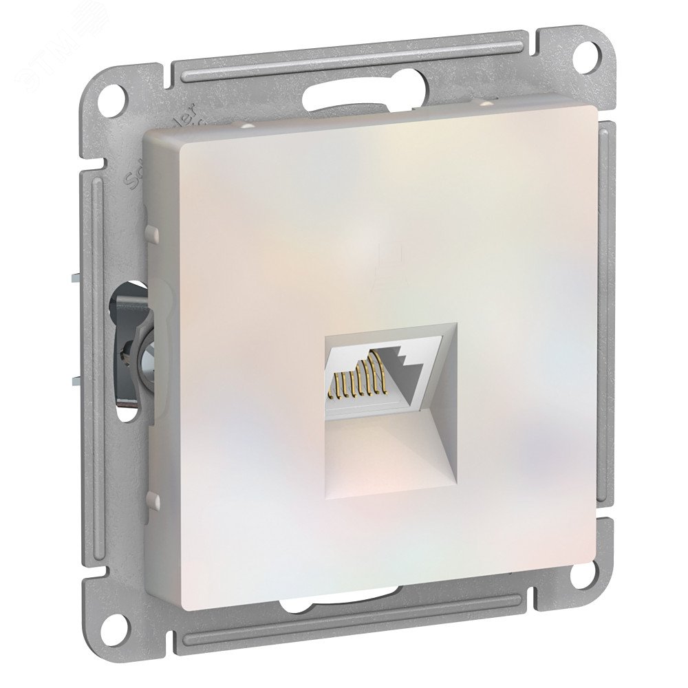 Изображение товара ATLASDESIGN Розетка компьютерная RJ45, кат. 6A, жемчуг