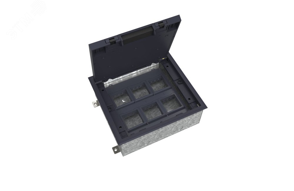 Изображение товара Люк MultiDeS на 12 модулей IP40 для бетонных полов с монтажной коробкой тип MDK10 (шт)