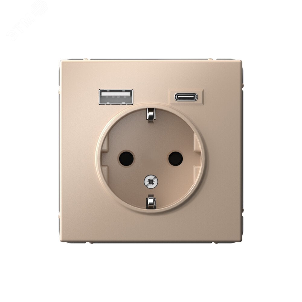 Изображение товара Розетка с USB ARTGALLERY SYSTEME ELECTRIC 16А песочный цвет