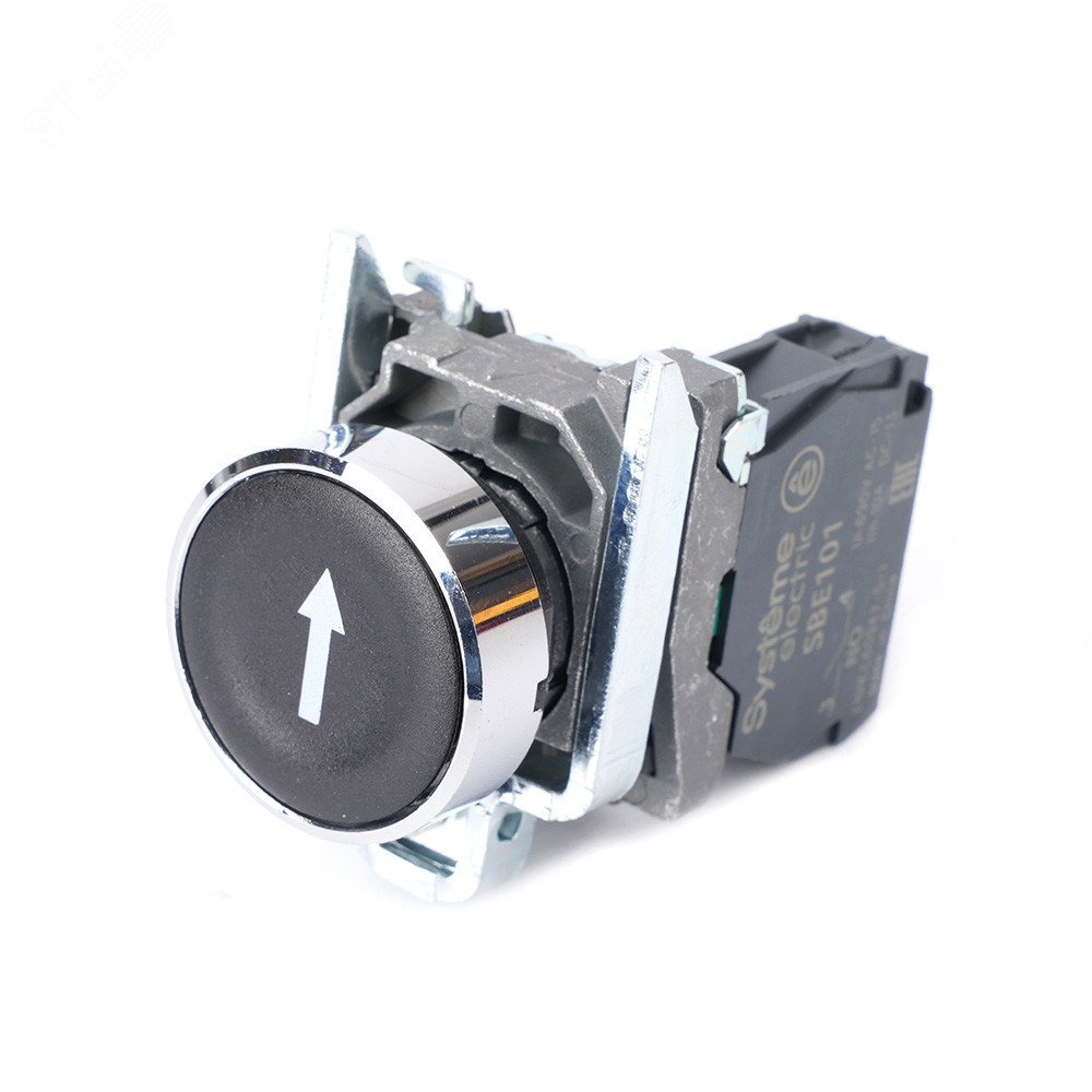 Изображение товара Кнопка SB4 модульная 22мм черная металл для промышленных систем управление