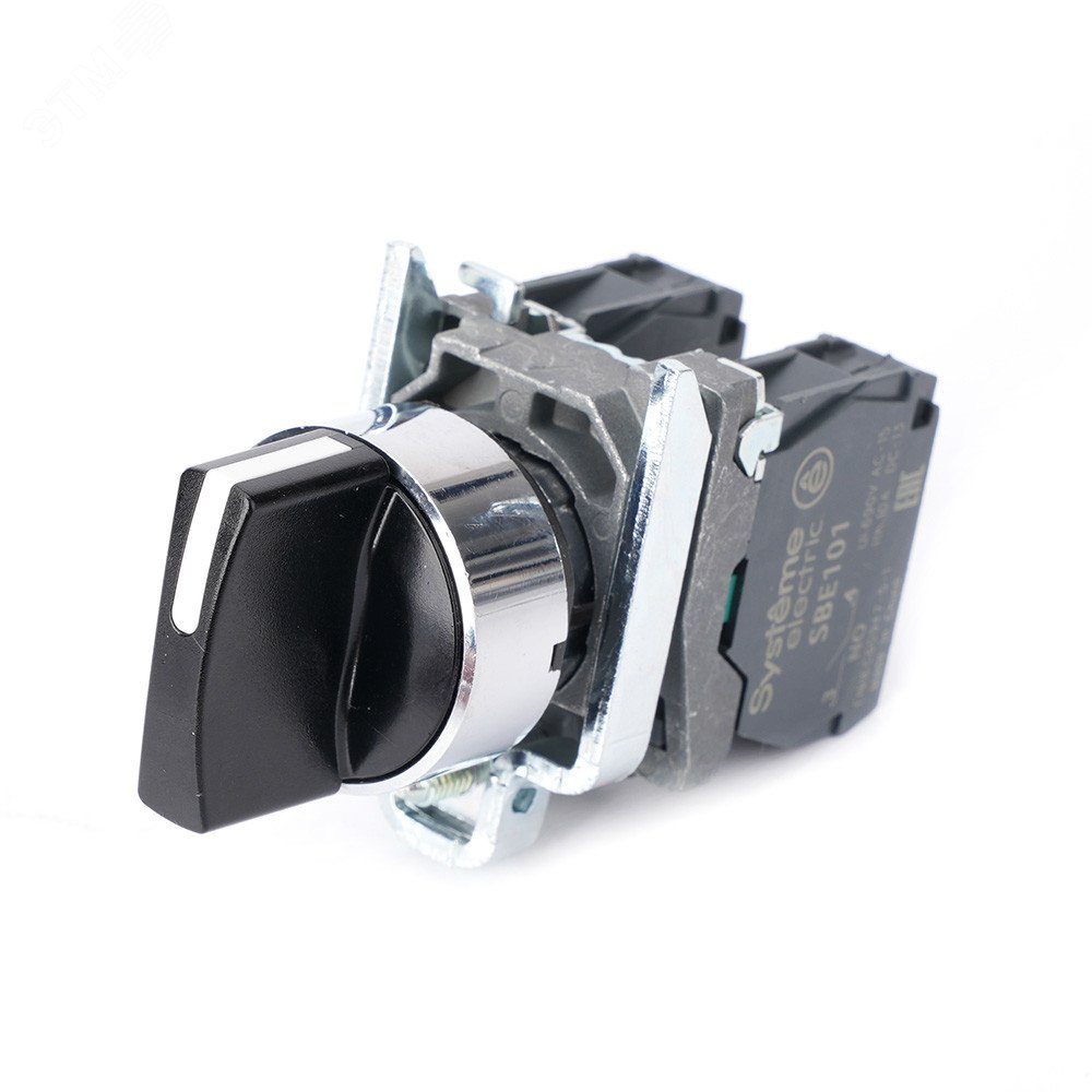 Изображение товара Переключатель SB4 в сборе модульный 22мм 3 положения с фиксацией IP65