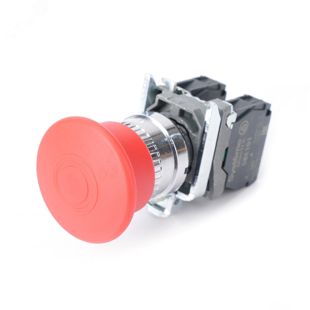 Изображение товара Кнопка аварийного останова SB4 в сборе 22мм 40мм тяни-толкай