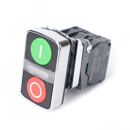 Изображение товара Кнопка SB4 двойная в сборе с сигнальной лампой