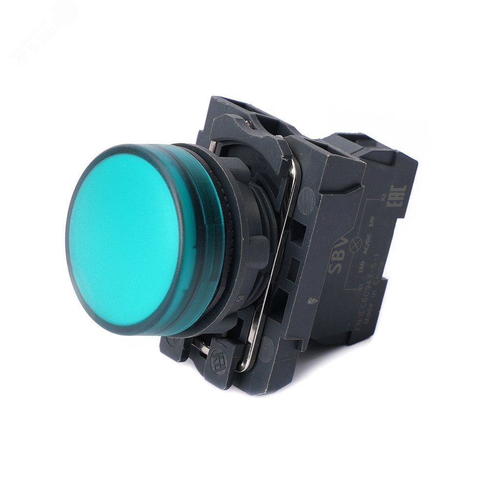 Изображение товара Сигнальная лампа модульная зеленая 22 мм 24В IP65 LED