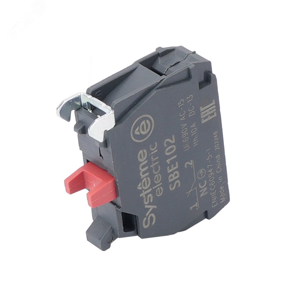 Изображение товара Контактный блок 1 НЗ SystemeSig SB для управления и сигнализации, 3А, винтовое подключение