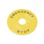 Маркировка для кнопки аварийного останова Emergency Stop D90 SBY8360 Systeme Electric