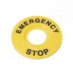 Маркировка для кнопки аварийного останова Emergency Stop D60 SBY9360 Systeme Electric