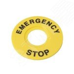 Изображение товара Маркировка для кнопки аварийного останова Emergency Stop D60 (шт)