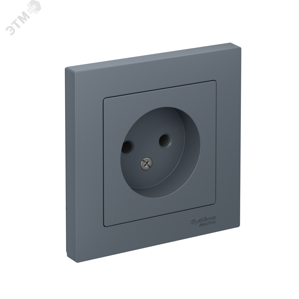 Изображение товара Розетка ATLASDESIGN без заземления 16A грифель