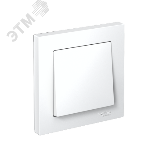 Изображение товара ATLASDESIGN 1-клавишный ВЫКЛЮЧАТЕЛЬ, сх.1, 10АХ, в сборе, быстрозажимные клеммы, БЕЛЫЙ (шт)