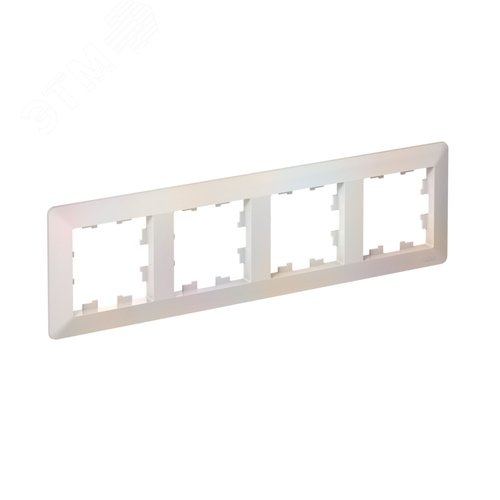 ATLASDESIGN AIR 4-постовая РАМКА, ЖЕМЧУГ/дымчатый белый - фото 2