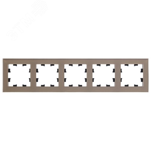 ATLASDESIGN NATURE рамка пятипостовая, ОРГАНИЧЕСКОЕ СТЕКЛО ШАМПАНЬ - фото 3