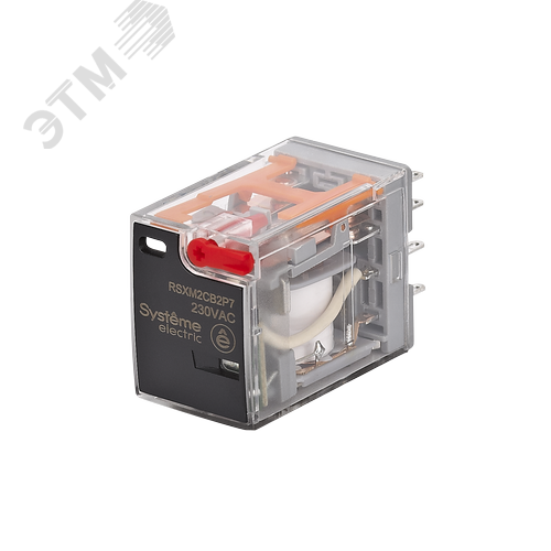 Изображение товара Реле промежуточное 10A 2CO 230VAC тест кнопка LED (шт)