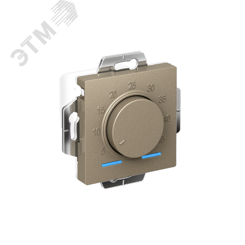 Изображение товара ATLASDESIGN ТЕРМОСТАТ электрон. теплого пола с датчиком, 10A, механизм, ШАМПАНЬ (шт)