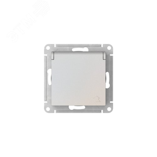 ATLASDESIGN РОЗЕТКА с заземл. со шторк. с крышкой, 16А, IP20,мех., быстрозажимные клеммы, ЖЕМЧУГ - фото 6