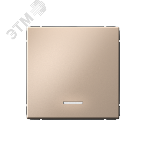 ARTGALLERY 1-клавишный ВЫКЛЮЧАТЕЛЬ КНОПОЧНЫЙ с подсв., 10А, механизм, ПЕСОЧНЫЙ - фото 1