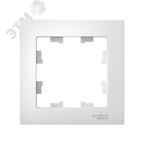 Рамка однопостовая ATLASDESIGN белый - фото 2