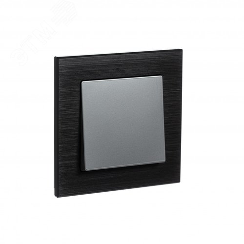 Рамка однопостовая ATLASDESIGN NATURE, МЕТАЛЛ ОНИКС - фото 5