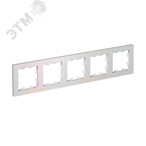 Рамка пятипостовая ATLASDESIGN универсальная жемчуг - фото 1