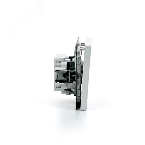 ARTGALLERY 1-клавишный ВЫКЛЮЧАТЕЛЬ КНОПОЧНЫЙ с подсв., 10А, механизм, БЕЛЫЙ - фото 7