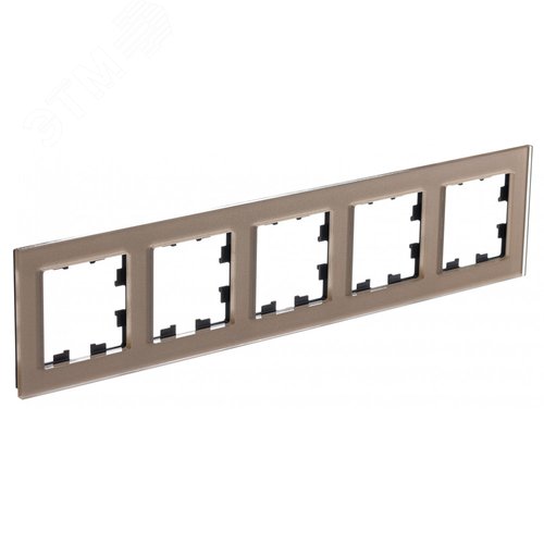 Изображение товара ATLASDESIGN NATURE рамка пятипостовая, ОРГАНИЧЕСКОЕ СТЕКЛО ШАМПАНЬ (шт)