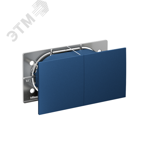 Изображение товара ATLASDESIGN РОЗЕТКА двойн. с заземл.со штор.со сдвиж. крышк, 16А, в сборе, АКВАМАРИН (шт)