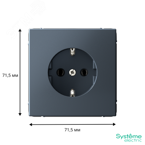 ARTGALLERY РОЗЕТКА с заземлением, 16А, механизм, быстрозажимные клеммы, грифель - фото 3