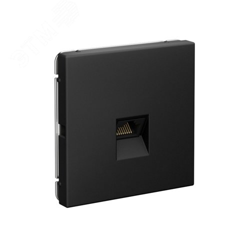 ARTGALLERY РОЗЕТКА компьютерная RJ45, кат. 5е, механизм, КАРБОН - фото 2