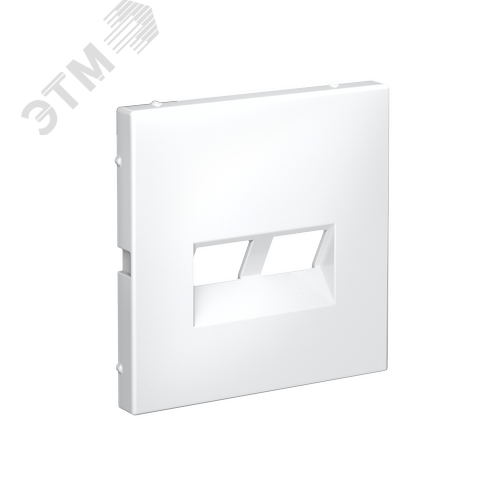 ARTGALLERY НАКЛАДКА двойная для информационных функций типа Keystone, БЕЛЫЙ - фото 2