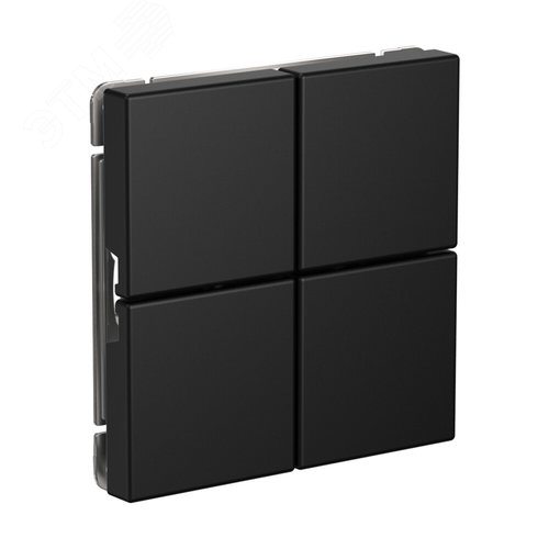 ARTGALLERY 4-клавишный ВЫКЛЮЧАТЕЛЬ СЦЕНАРНЫЙ, сх. 1,  КАРБОН - фото 2